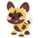 African Painted Dog Sticker