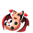 Bat Dragon Cuddle Animated Sticker