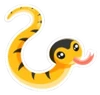 Cheeky Yellow Lipped Sea Krait Sticker