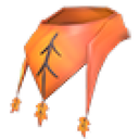 Eco Orange Maple Leaf Scarf