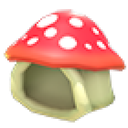 Eco Red Mushroom Hood