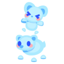 Frostbite Bear and Cub Animated Sticker