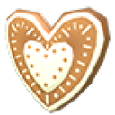 Gingerbread Heart Flying Disc