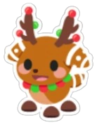 Gingerbread Reindeer Sticker