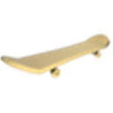 Gold Skateboard