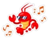 Groovy Lobster Sticker