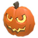 Halloween Orange Pumpkin Flying Disc