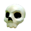 Halloween White Skull Hat