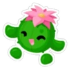 Joyful Cactus Friend Sticker