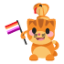 Lesbian CatSnake Alliance Sticker