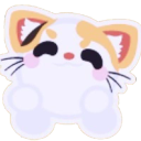 Mochi Meow Tumble Animated Sticker