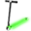 Neon Green Scooter