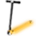 Neon Orange Scooter