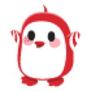 Peppermint Penguin Sticker
