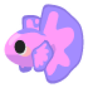 Pink Betta Fish Sticker