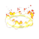 Ring of Fire Throwing Disc