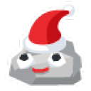 Santa Pet Rock Sticker