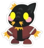 Scarecrow Cat Sticker
