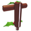 Yule Log Pogo Stick